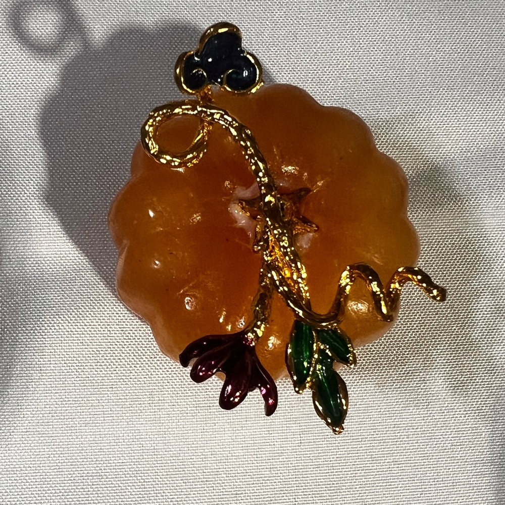 New Real solid stone pumpkin
